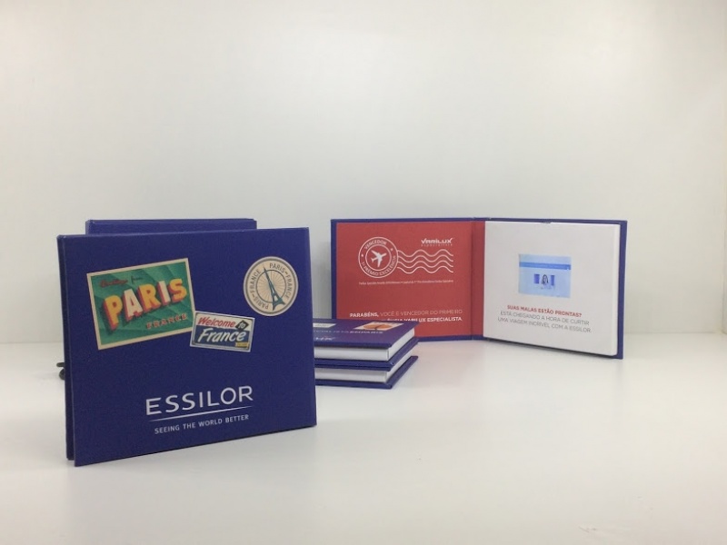 onde encontro vídeo papers convite com tela lcd Sorocaba