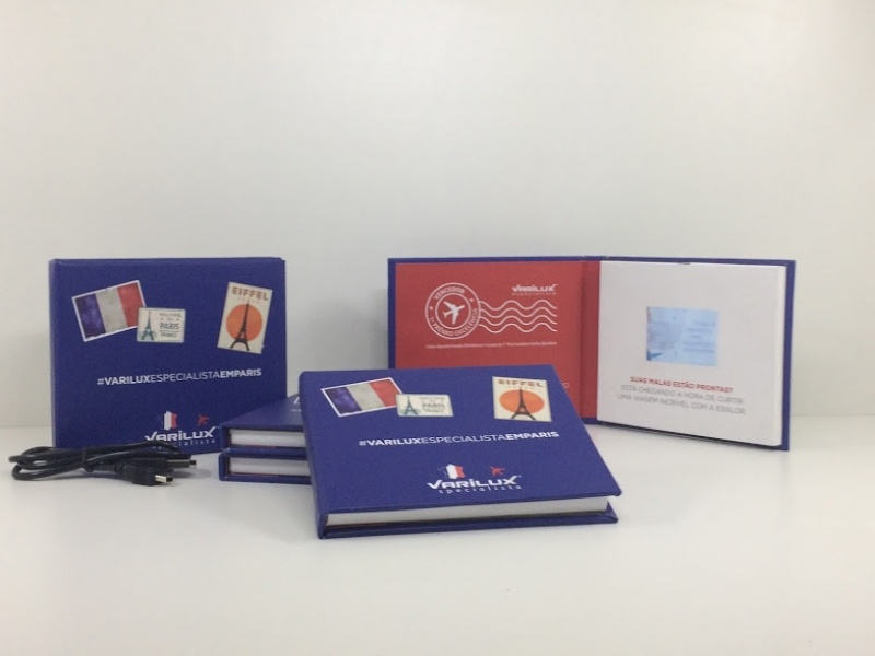 vídeo papers convite com tela lcd valor Higienópolis